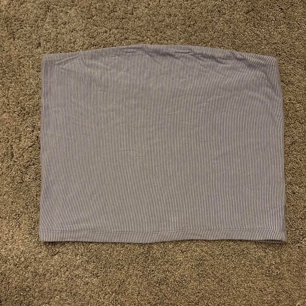American-eagle Women's Purple and White Crop-top